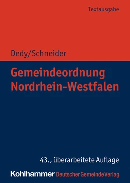Abbildung von Dedy / Schneider | Gemeindeordnung Nordrhein-Westfalen | 43. Auflage | 2020 | beck-shop.de