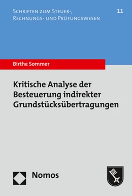 Abbildung von Sommer | Kritische Analyse der Besteuerung indirekter Grundstücksübertragungen | 1. Auflage | 2020 | 11 | beck-shop.de