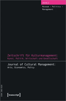 Abbildung von Devereaux / Höhne | Journal of Cultural Management and Cultural Policy/Zeitschrift für Kulturmanagement und Kulturpolitik | 1. Auflage | 2020 | beck-shop.de