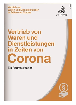 Abbildung von Vertrieb von Waren und Dienstleistungen in Zeiten von Corona | 1. Auflage | 2020 | beck-shop.de