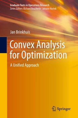 Abbildung von Brinkhuis | Convex Analysis for Optimization | 1. Auflage | 2020 | beck-shop.de