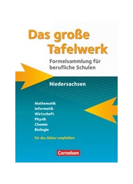 Abbildung von Das große Tafelwerk für berufliche Schulen - Formelsammlung Niedersachsen | 1. Auflage | 2020 | beck-shop.de