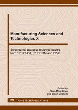 Abbildung von Chen / Debnath | Manufacturing Sciences and Technologies X | 1. Auflage | 2020 | beck-shop.de