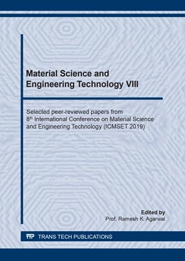 Abbildung von Agarwal | Material Science and Engineering Technology VIII | 1. Auflage | 2020 | beck-shop.de