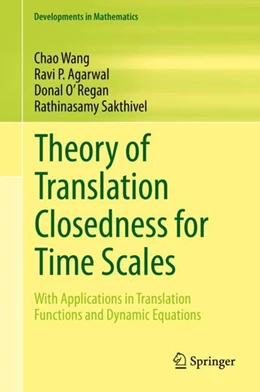 Abbildung von Wang / Agarwal | Theory of Translation Closedness for Time Scales | 1. Auflage | 2020 | beck-shop.de