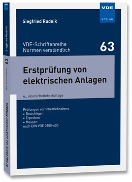Abbildung von Rudnik | Erstprüfung von elektrischen Anlagen | 6. Auflage | 2020 | beck-shop.de