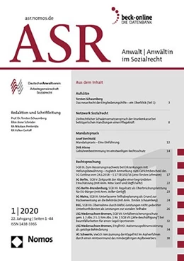 Abbildung von ASR - Anwalt / Anwältin im Sozialrecht | 20. Auflage | 2024 | beck-shop.de