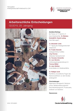 Abbildung von AE • Arbeitsrechtliche Entscheidungen | 28. Auflage | 2022 | beck-shop.de