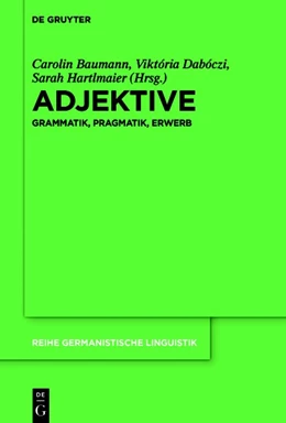 Abbildung von Baumann / Hartlmaier | Adjektive | 1. Auflage | 2020 | beck-shop.de