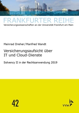 Abbildung von Wandt / Dreher | Versicherungsaufsicht über IT und Cloud-Dienste | 1. Auflage | 2020 | beck-shop.de