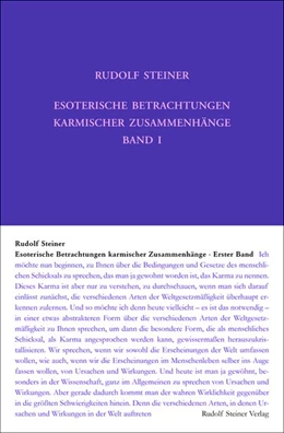 Abbildung von Steiner / Rudolf Steiner Nachlassverwaltung | Esoterische Betrachtungen karmischer Zusammenhänge | 9. Auflage | 2020 | beck-shop.de