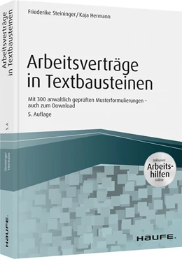 Abbildung von Steininger / Hermann | Arbeitsverträge in Textbausteinen | 5. Auflage | 2020 | beck-shop.de