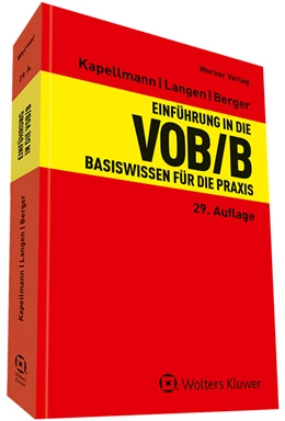Abbildung von Kapellmann / Langen | Einführung in die VOB / B | 29. Auflage | 2023 | beck-shop.de