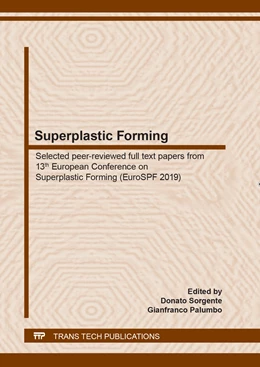 Abbildung von Sorgente / Palumbo | Superplastic Forming | 1. Auflage | 2020 | beck-shop.de