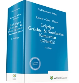 Abbildung von Renner / Otto | Leipziger Gerichts- & Notarkosten-Kommentar (GNotKG) | 3. Auflage | 2021 | beck-shop.de