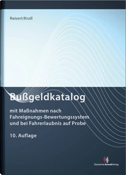 Abbildung von Reisert / Kroll | Bußgeldkatalog | 10. Auflage | 2022 | beck-shop.de
