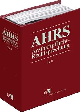 Abbildung von Kullmann / Bischoff | Arzthaftpflicht-Rechtsprechung II (AHRS II) (abgeschlossen) | 1. Auflage | 2005 | Teil II: Entscheidungen vom 1.1.1993–31.12.1999 2 | beck-shop.de