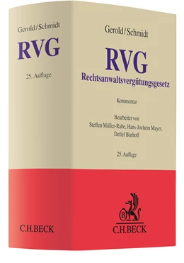 Abbildung von Gerold / Schmidt | Rechtsanwaltsvergütungsgesetz: RVG | 25. Auflage | 2021 | beck-shop.de