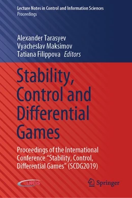 Abbildung von Tarasyev / Maksimov | Stability, Control and Differential Games | 1. Auflage | 2020 | beck-shop.de