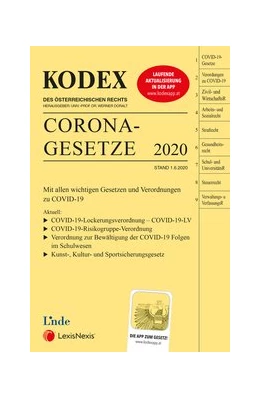 Abbildung von Doralt | KODEX Corona-Gesetze | 1. Auflage | 2020 | beck-shop.de