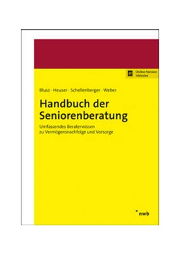 Abbildung von Blusz / Heuser | Handbuch der Seniorenberatung | 1. Auflage | 2021 | beck-shop.de