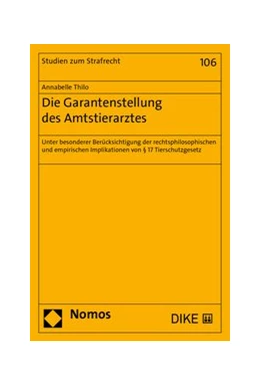 Abbildung von Thilo | Die Garantenstellung des Amtstierarztes | 1. Auflage | 2020 | 106 | beck-shop.de