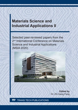 Abbildung von Fang | Materials Science and Industrial Applications II | 1. Auflage | 2020 | beck-shop.de