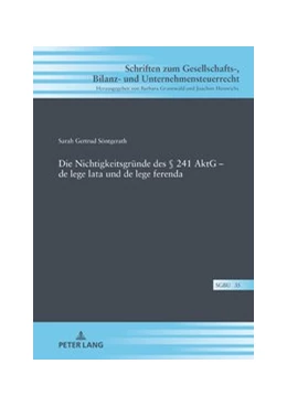Abbildung von Söntgerath | Die Nichtigkeitsgründe des § 241 AktG – de lege lata und de lege ferenda | 1. Auflage | 2020 | 35 | beck-shop.de
