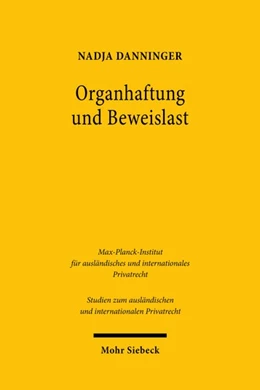 Abbildung von Danninger | Organhaftung und Beweislast | 1. Auflage | 2020 | 446 | beck-shop.de