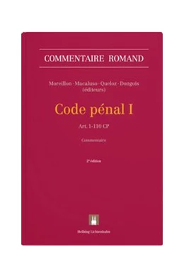 Abbildung von Moreillon / Macaluso | Code pénal I: CP I | 2. Auflage | 2021 | beck-shop.de