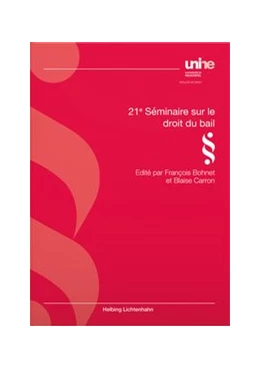 Abbildung von Bohnet / Carron (Ed.) | 21e Séminaire sur le droit du bail | 1. Auflage | 2020 | beck-shop.de