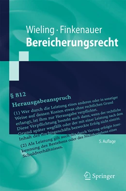 Abbildung von Wieling / Finkenauer | Bereicherungsrecht | 5. Auflage | 2020 | beck-shop.de