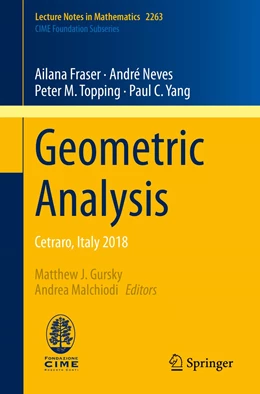 Abbildung von Gursky / Fraser | Geometric Analysis | 1. Auflage | 2020 | 2263 | beck-shop.de