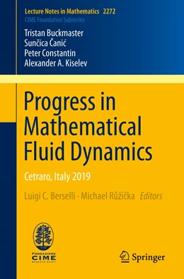 Abbildung von Buckmaster / Berselli | Progress in Mathematical Fluid Dynamics | 1. Auflage | 2020 | beck-shop.de