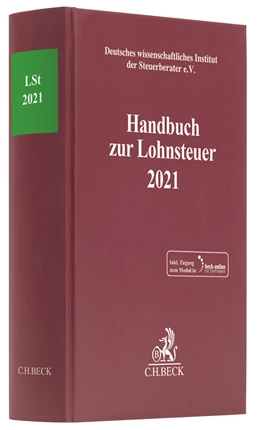 Abbildung von Handbuch zur Lohnsteuer 2021: LSt 2021 | 1. Auflage | 2021 | beck-shop.de