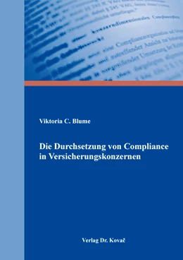 Abbildung von Blume | Die Durchsetzung von Compliance in Versicherungskonzernen | 1. Auflage | 2020 | 56 | beck-shop.de