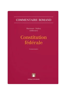 Abbildung von Martenet / Dubey | Constitution fédérale | 1. Auflage | 2021 | beck-shop.de
