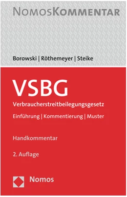 Abbildung von Borowski / Röthemeyer | VSBG Verbraucherstreitbeilegungsgesetz | 2. Auflage | 2020 | beck-shop.de