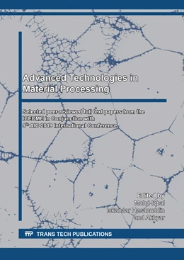 Abbildung von Iqbal / Hasanuddin | Advanced Technologies in Material Processing | 1. Auflage | 2020 | beck-shop.de