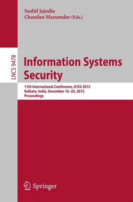 Abbildung von Jajoda / Mazumdar | Information Systems Security | 1. Auflage | 2015 | beck-shop.de