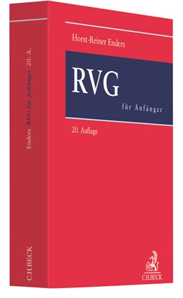 Abbildung von Enders | RVG für Anfänger | 20. Auflage | 2021 | beck-shop.de