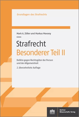 Abbildung von Zöller / Mavany | Strafrecht. Besonderer Teil II | 2. Auflage | 2020 | Band | beck-shop.de