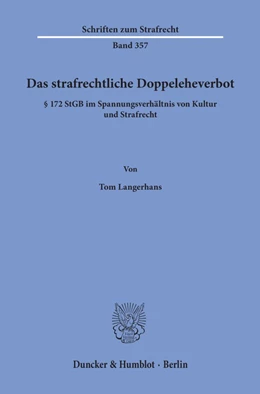 Abbildung von Langerhans | Das strafrechtliche Doppeleheverbot. | 1. Auflage | 2020 | 357 | beck-shop.de