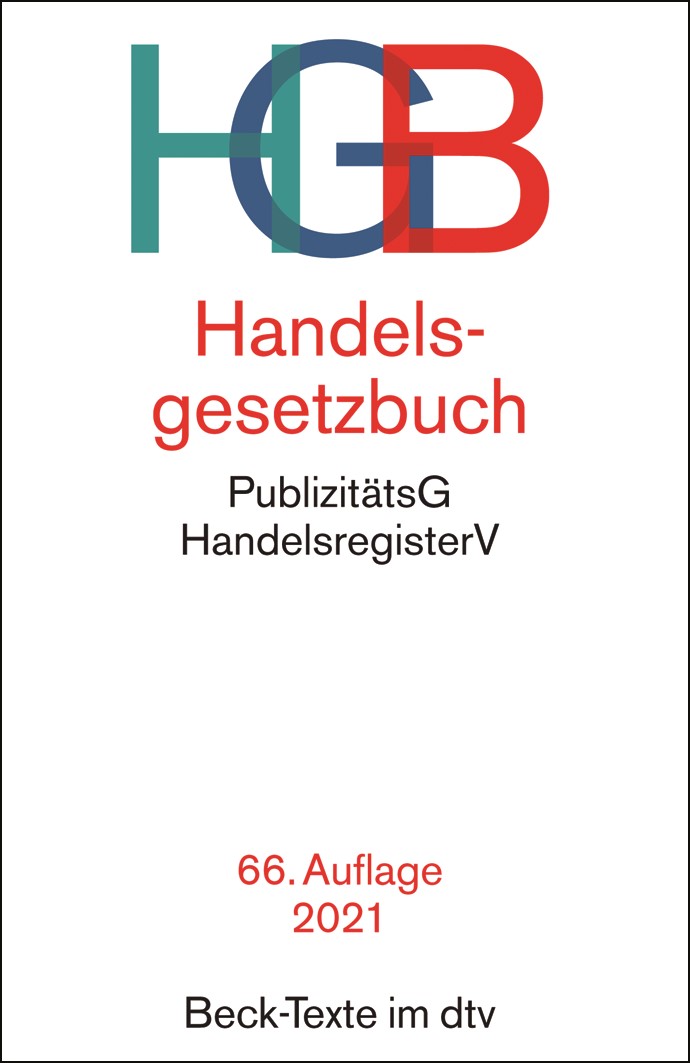 Handelsgesetzbuch Hgb 66 Auflage 2021 5002 Beck Shop De