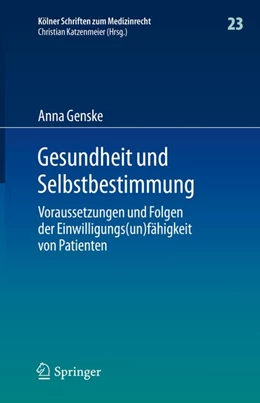 Abbildung von Genske | Gesundheit und Selbstbestimmung | 1. Auflage | 2020 | beck-shop.de
