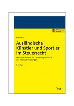 Abbildung von Holthaus | Ausländische Künstler und Sportler im Steuerrecht | 3. Auflage | 2020 | beck-shop.de