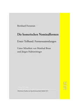 Abbildung von Forssman / Brust | Die homerischen Nominalformen | 1. Auflage | 2020 | 29 | beck-shop.de