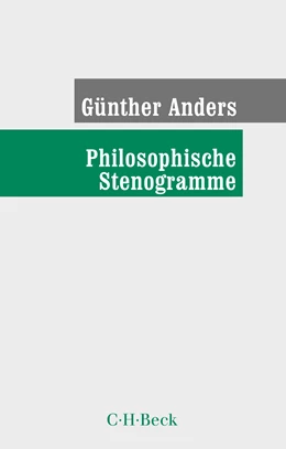 Abbildung von Anders, Günther | Philosophische Stenogramme | 4. Auflage | 2022 | 36 | beck-shop.de
