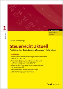 Abbildung von Kanzler / Nacke | Steuerrecht aktuell 1/2010 | 1. Auflage | 2010 | beck-shop.de