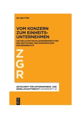 Abbildung von Bergmann / Drescher | Vom Konzern zum Einheitsunternehmen | 1. Auflage | 2020 | beck-shop.de